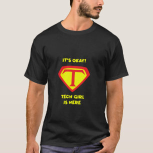 Tech Support Girls Female Computer Technology T-Shirt