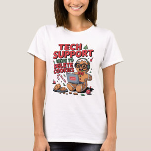 Tech Support Im Here To Delete Your Cookies Christ T-Shirt