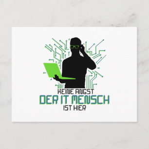 Tech Support Keine Angst der It Mensch Postcard