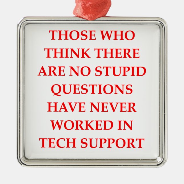 tech support metal tree decoration (Front)
