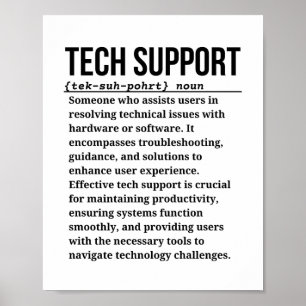 Tech support poster