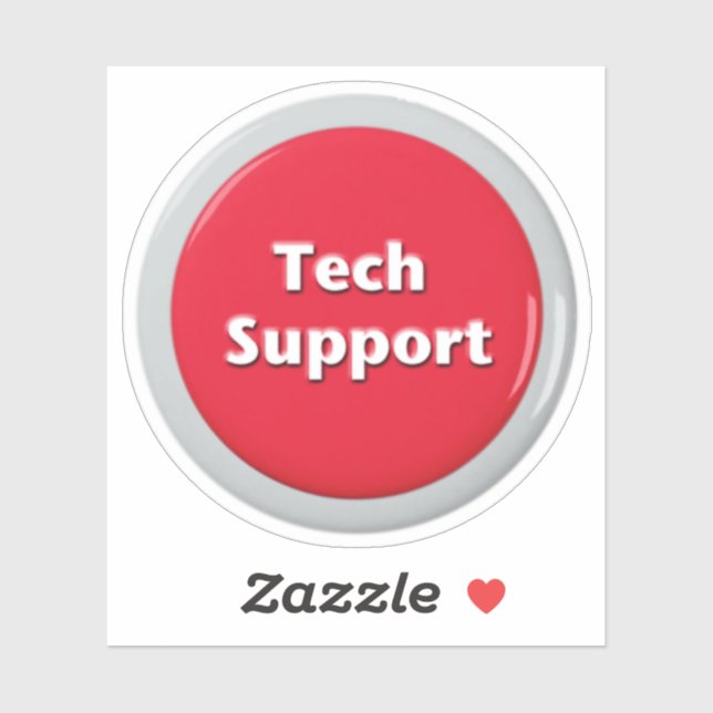 Tech Support Red Panic Button (Sheet)