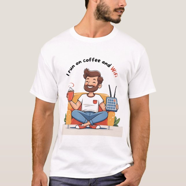 Tech T-Shirt -Remote Worker Humour (Front)