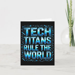 Tech Titans Rule Funny Big Technology Satire Wer G Card