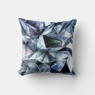Tech Triangle Crystal: 3D Background Cushion