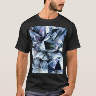 Tech Triangle Crystal: 3D Background T-Shirt