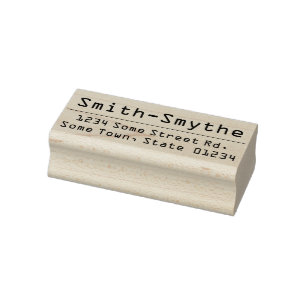 Techie and Computing Themed Name & Address Rubber Stamp