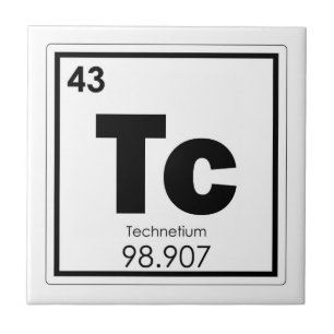 Technetium chemical element symbol chemistry formu tile