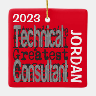 Technical Consultant Extraordinaire CUSTOM Ceramic Ornament