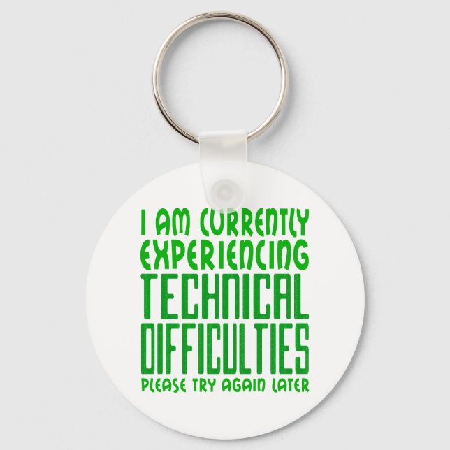 Technical Difficulties Key Ring (Front)