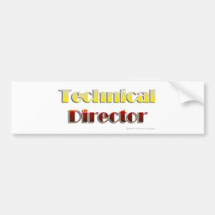 Technical Director (Text Only) Bumper Sticker