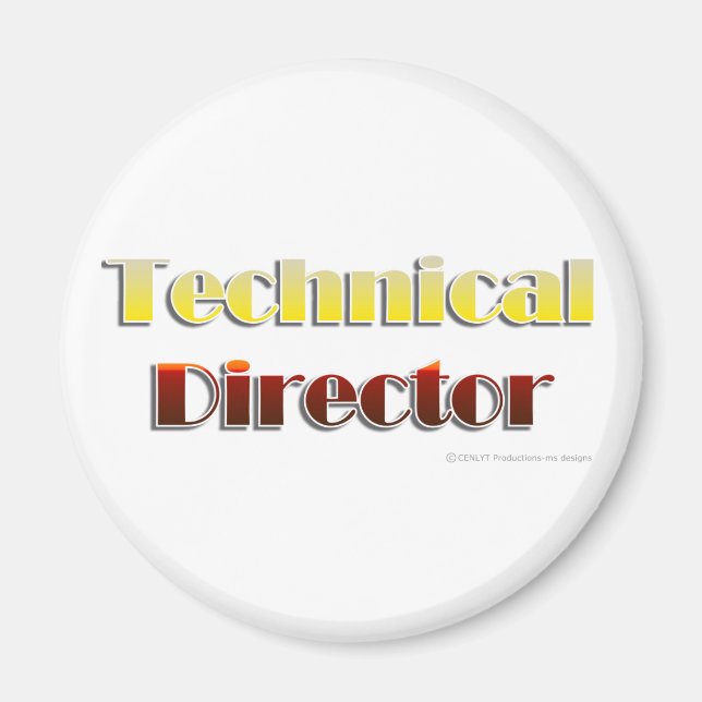 Technical Director (Text Only) Magnet (Front)
