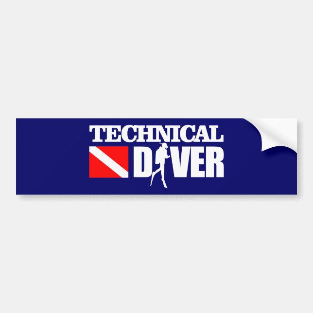 Technical Diver 2 Bumper Sticker (Front)