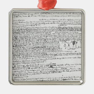 Technical drawings metal tree decoration