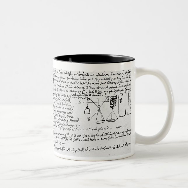 Technical drawings Two-Tone coffee mug (Right)