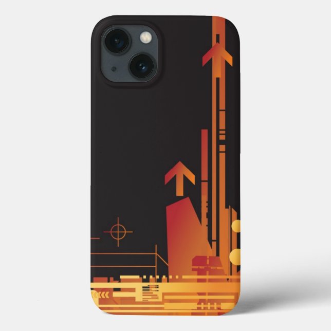 Technical halftone background 2 Case-Mate iPhone case (Back)
