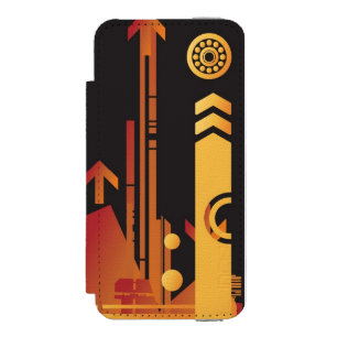 Technical halftone background 2 incipio watson™ iPhone 5 wallet case