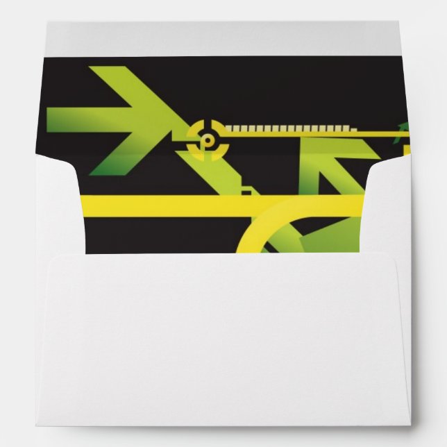 Technical halftone background 4 envelopes (Back (Bottom))