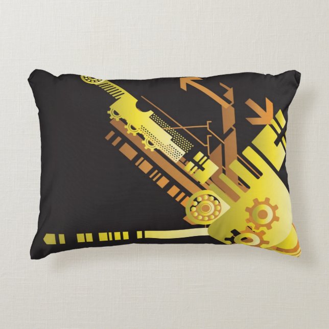 Technical halftone background 5 decorative cushion (Front)