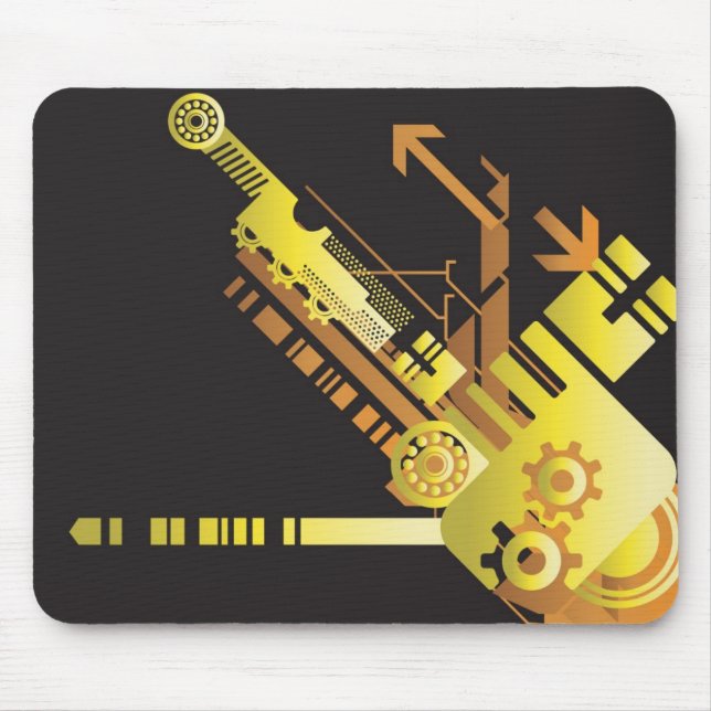 Technical halftone background 5 mouse pad (Front)