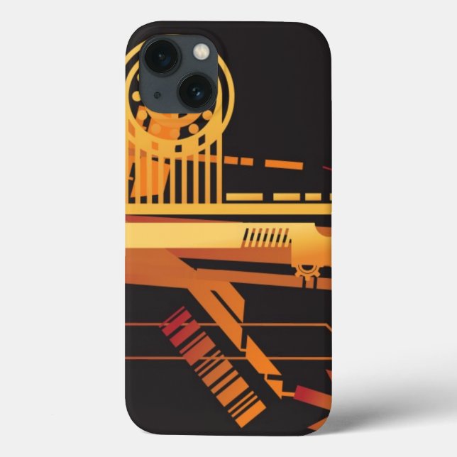 Technical halftone background 6 Case-Mate iPhone case (Back)