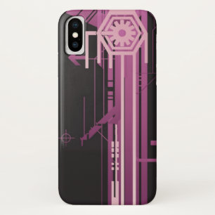Technical halftone pattern iPhone x case