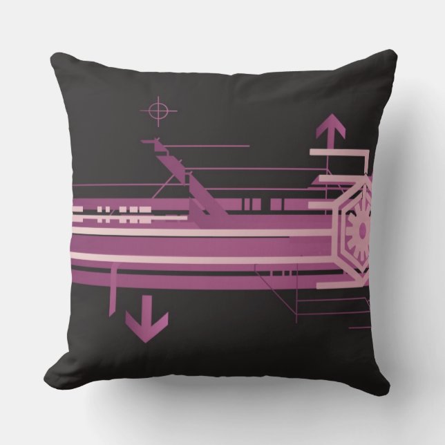 Technical halftone pattern cushion (Front)