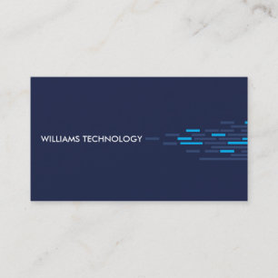 Technical Pattern in Blue Business Card