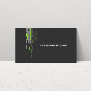 Technical Pattern in Grey II Business Card
