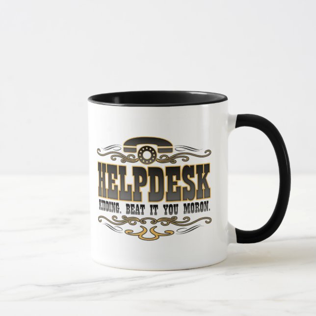 Technical Support Humour Mug (Right)