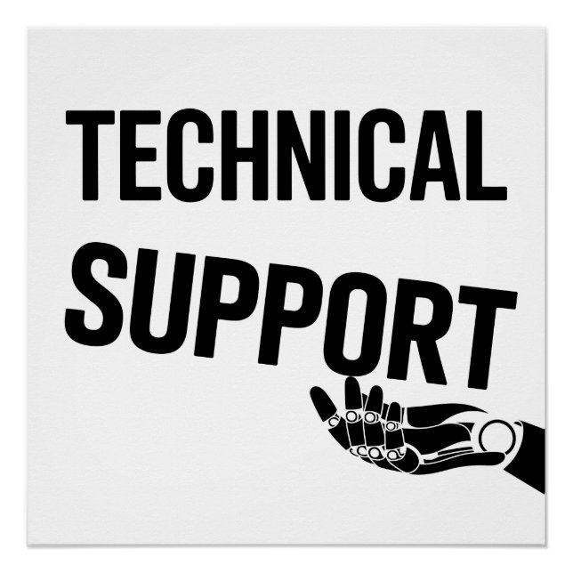 TECHNICAL SUPPORT POSTER (Front)