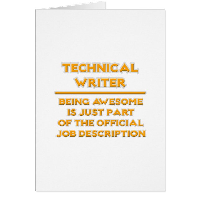 Technical Writer .. Job Description (Front)