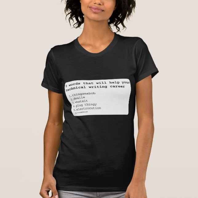 Technical Writer T-Shirt (Front)