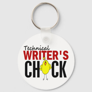 Technical Writer's Chick Key Ring