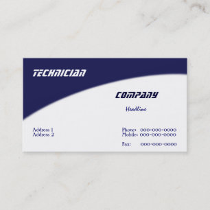 Technician Business Card