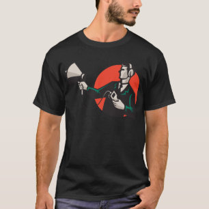 technician engineer pointing sonar radar T-Shirt