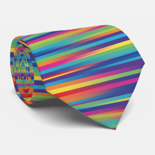 Technicolor strips tie