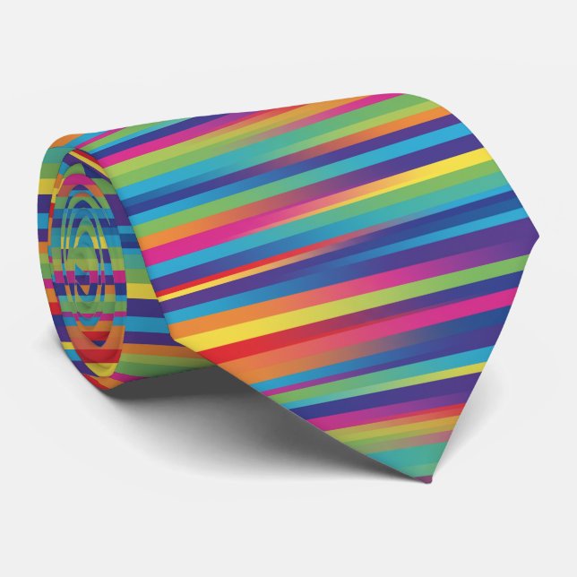 Technicolor strips  tie (Rolled)