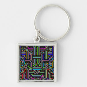 Technicolor Trails Key Ring