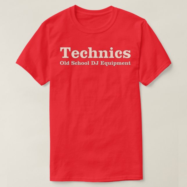 Technics Old School  T-Shirt (Design Front)