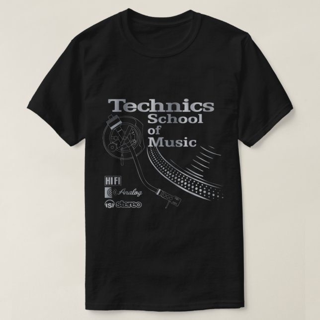 Technics School Of Music  T-Shirt (Design Front)