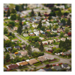 Technique #1- tilt/shift lenses poster