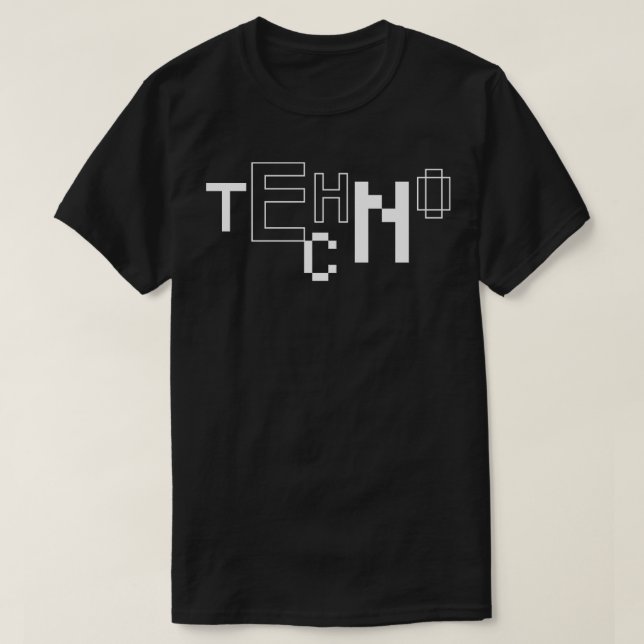 techno 4 T-Shirt (Design Front)
