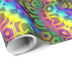 Techno 6A-6B Options Wrapping Paper