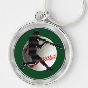 Techno Baseball Keychains Green or Your COLOR