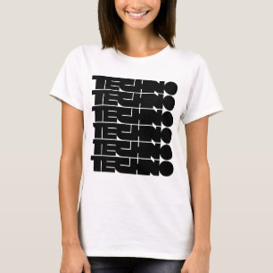 Techno bold typography logo design T-Shirt