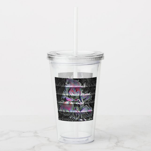 Techno Bouquet  Acrylic Tumbler (Front)