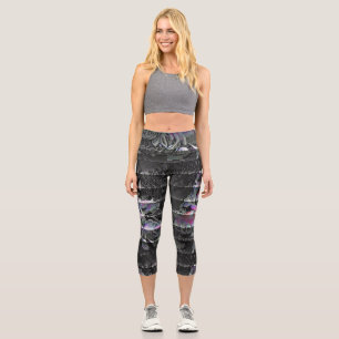 Techno Bouquet  Capri Leggings