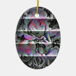Techno Bouquet Ceramic Ornament