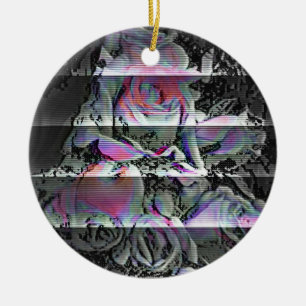 Techno Bouquet Ceramic Ornament